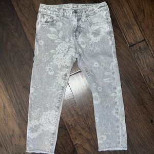 Gap kids girl floral girlfriend style jeans 5